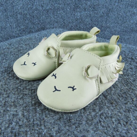Child of Mine by Carter's Girls Bootie Size T 3-6 Month Medium Beige Synthetic - Picture 1 of 7